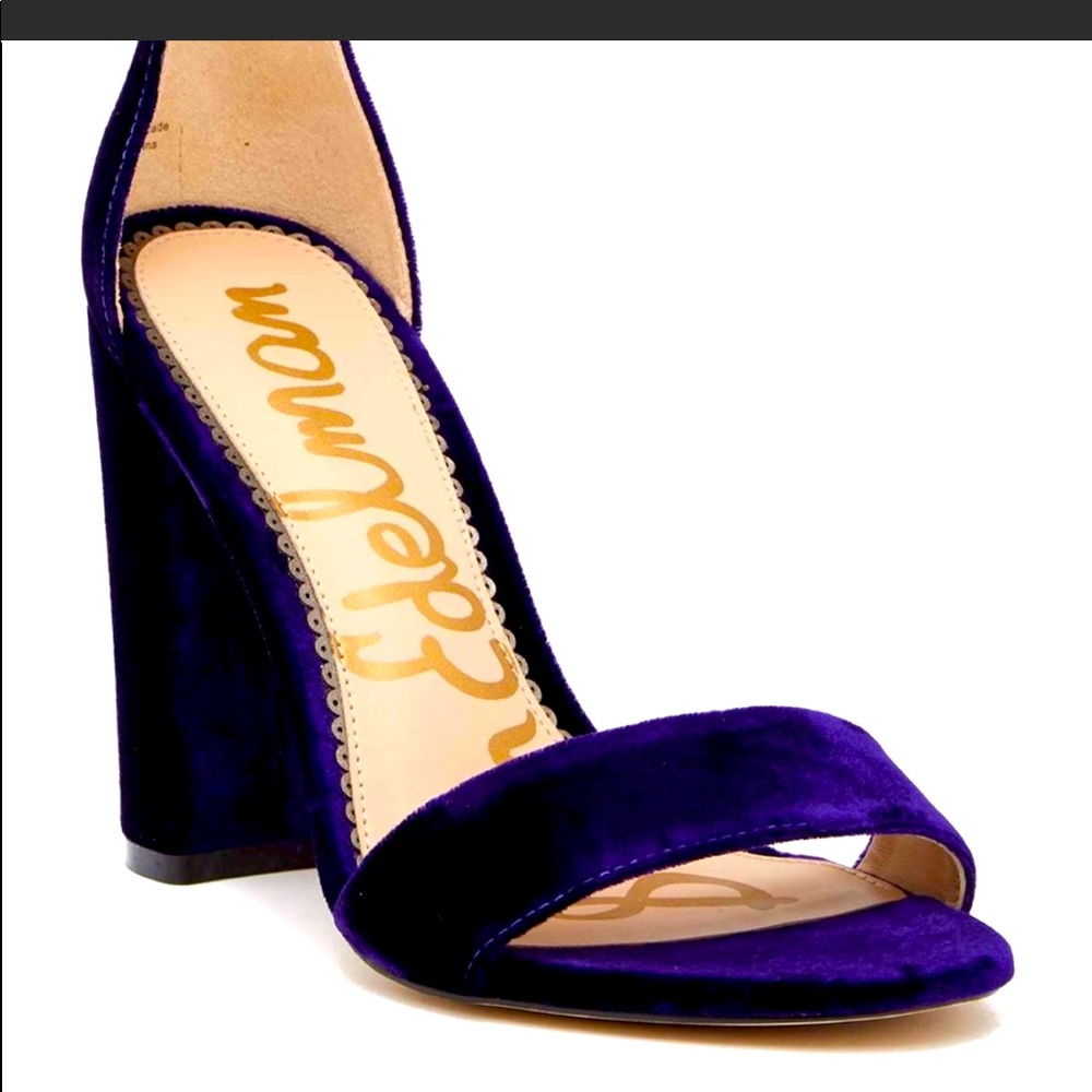 Sam Edelman Purple Velvet Sandals